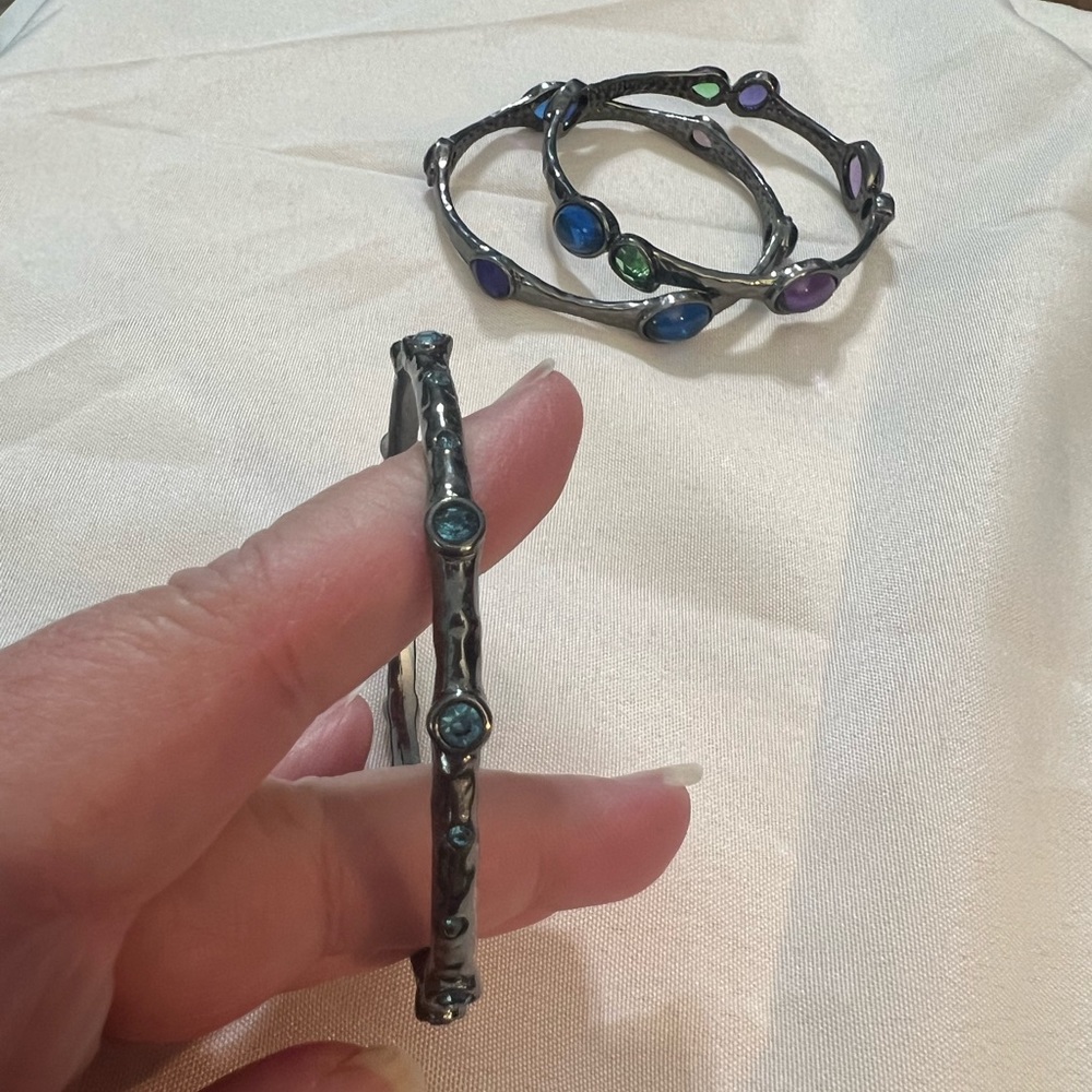 Four Bangle Bracelets - image 5